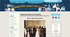 Desktop Screenshot of celebrationideasonline.com