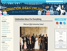 Tablet Screenshot of celebrationideasonline.com